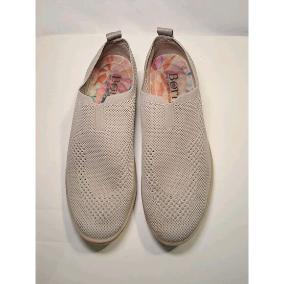 BORN Antero Beige Knit Textured Fabric Slip-On Loafer Machine Washable Size 8.5M - Picture 1 of 7